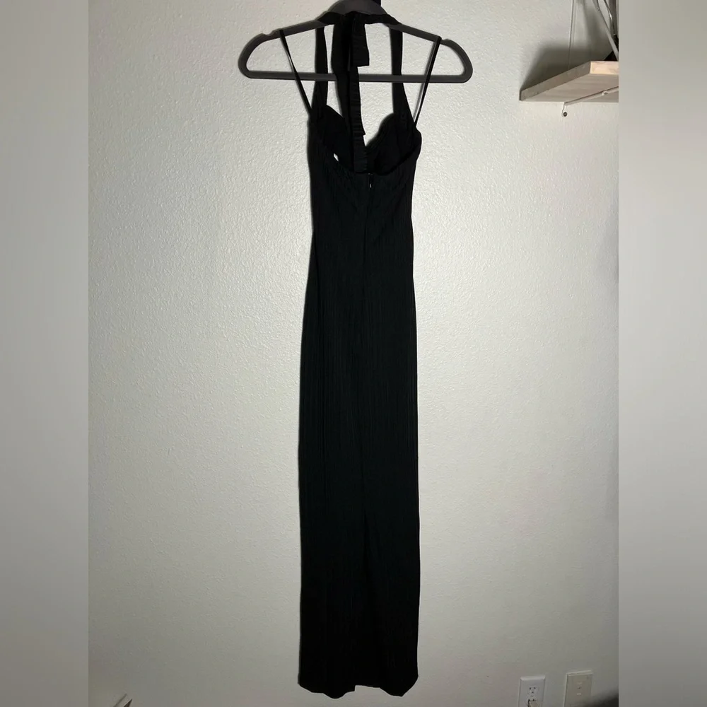 RUMER | NWT Sorrento Halter Cut Out‎ Maxi Dress In Black summer wedding party